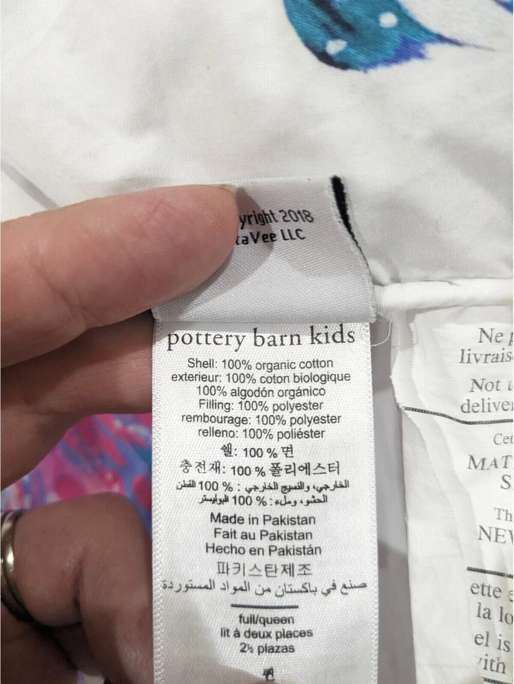 Pottery Barn Kids Etta Vee Butterfly Full Queen Comforter blanket watercolor